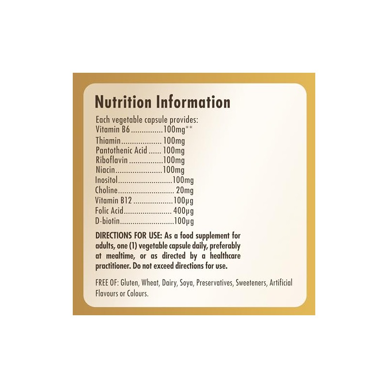 Solgar Vitamin B-Complex 100" - 100 Vegetable Capsules