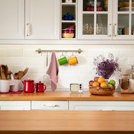 PÜSKÜL Waffle Kitchen Towels 3 Pieces - Premium 100% Turkish Organic Cotton Ultra Soft Quick Dry Absorbent Lint Free Hand Dish Towel 32X16 Inches (Pink Powder, 3)