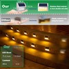 JSOT 12 Pack Solar Lights Outdoor Waterproof for Stairs Decor,