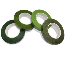 SourceTon 4 x 1/2" Wide Green Flower Tapes for Bouquet, Stem Wrapping and Crafts