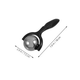 FRCOLOR 2pcs Stainless Steel Massage Roller Handheld Tool for Targeted Muscle Relief for Legs Back and Forearms Ergonomic Design for Home and Office Use