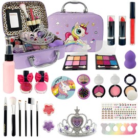 Children's Make Up Set Girls – Children's Makeup Set Girls Toy, Safe and Non-Toxic Makeup Gift for 4-12 Year Old Girls Christmas Birthday Gifts