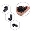 Pack of 30 Kayak J Hooks, Plastic J Shape Screws