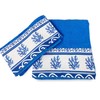 Tex family Towel Set with Border Greece Sea Blue Made