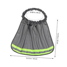 Operitacx Reflective Hard Hat Neck Shade Breathable Construction Hat Visor with Elastic Design for Sun Protection for Men Women Outdoor Work