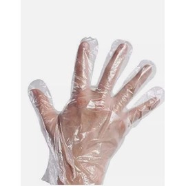 Healthy Home Disposable Gloves, Plastic Food Safe Polyethylene Work Gloves for Kitchen Cooking Cleaning Safety Food Handling Pack of 100