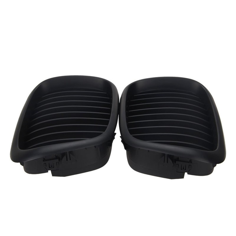 PAIR OF GRILLES WITH MATT BLACK KIDNEY FRONT GRILLES