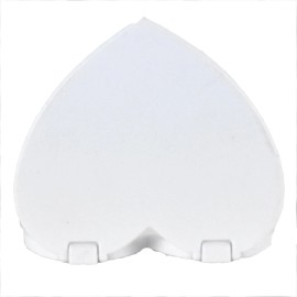 Novelty Giant Universal Cellphone Cell Kick Stand Holder Make-up Mirror Compact Heart WHITE