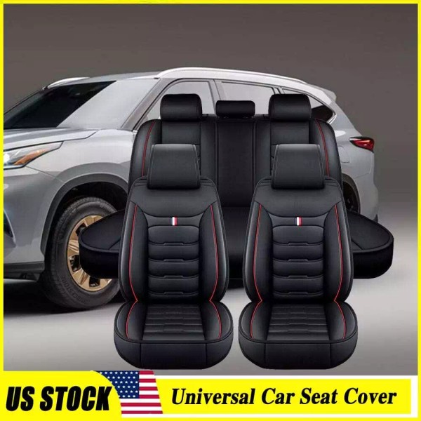 Unbranded For Toyota for RAV4 Front+Rear Car Seat Covers PU