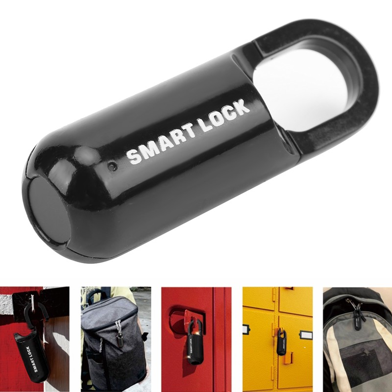 Fingerprint Lock AntiTheft Security USB Rechargeable Thumbprint Padlock for Luggage