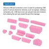 sourcing map 65pcs Laptop Port Duct Cover 13 Types Plugs