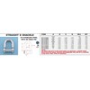 316 Stainless Steel Straight D Shackle 1/4" (no snag pin)