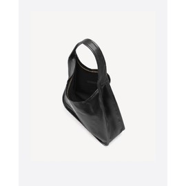Hobo Bags for Women Soft PU Leather Shoulder Tote Purses with Zipper (Black)