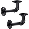 EAI Pipe Shelf Brackets | Matt Black | Cast Iron