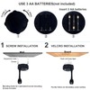 LED Spotlight, Battery Powered Picture Lights, Uplighting Indoor, 3 Lighting