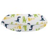 Ambesonne Dinosaur Party Travel Pillow Neck Rest, Happy Cartoon Dino