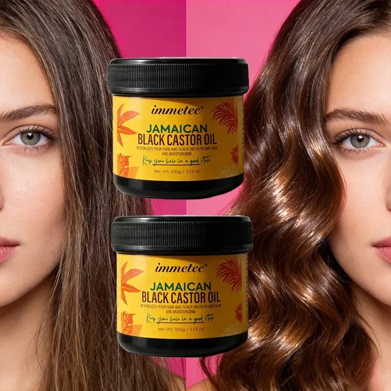 Immetee Mascarilla Capilar Aceite De Ricino Antifrizz 100g