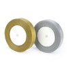 G2PLUS Gold and Silver Organza Gift Wrap Ribbon, 20mm Sparkly
