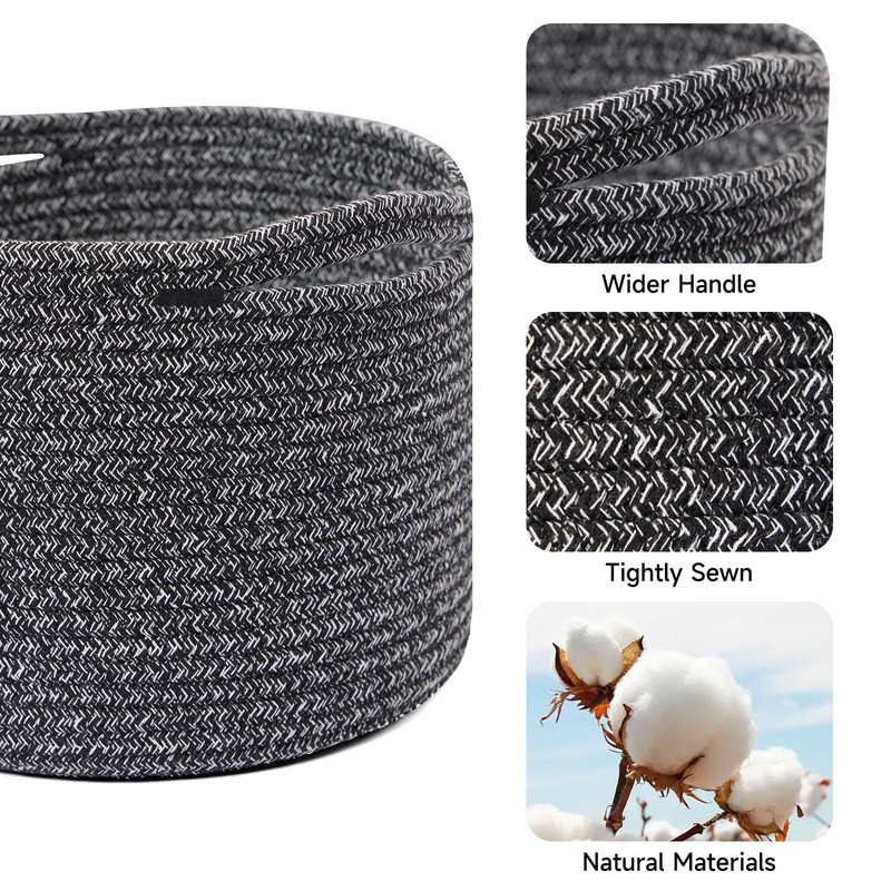 MiniArk Small Basket for Organizing | Cube Shelf Closet Storage
