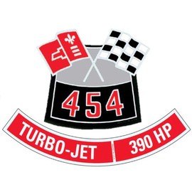 OER 454 with 390 HP Air Cleaner Decal Set Fits Camaro Nova Chevelle Impala Corvette, DC3-DC24