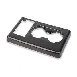 Linskip Center Console Gear Shift Cover Compatible with 2017-2023 Ford F250 F350 F450 F550 XL XLT Cup Holder Panel Trim, Interior Accessories(Dark Wood Grain)