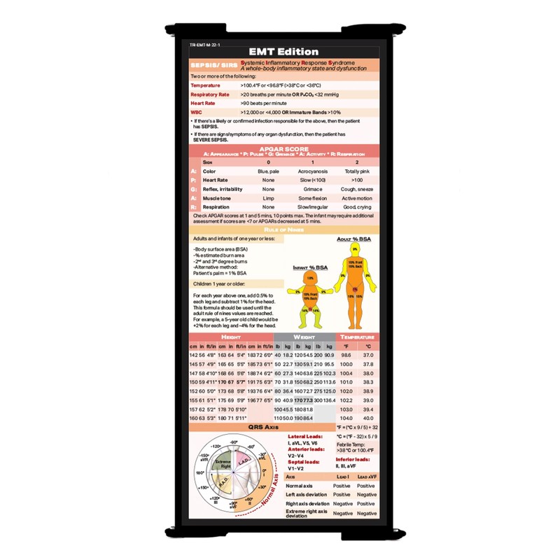 Whitecoat Clipboard® Trifold - Black EMT Edition
