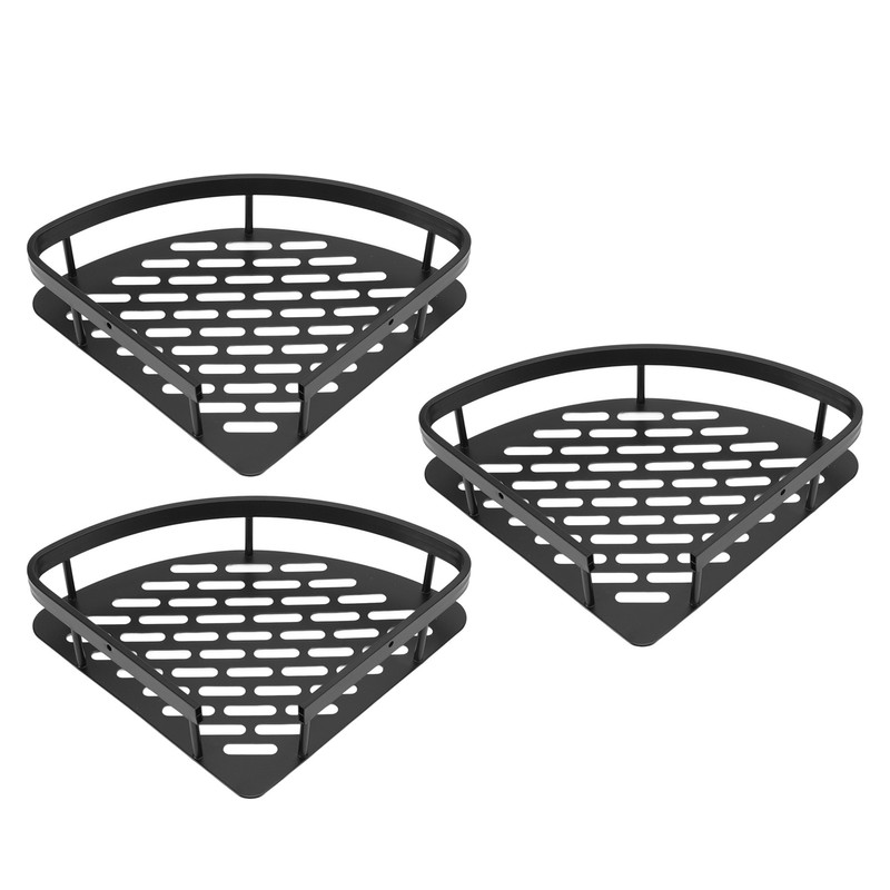Triangular Shower Shelf Punch Free Rustproof Aluminum Shower Corner Shelf