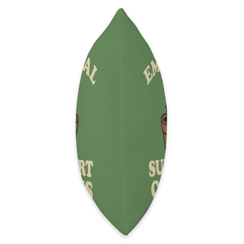 Emotional Support Cactus Funny Throw Pillow