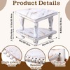Kigley 2 Tiered Corner Riser for Kitchen Counter Wood Beaded