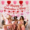 Galentines Day Party Decorations, Happy Galentine's Day Banner with Hanging