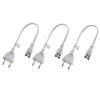 shortix Pack of 3 Short Power Cable (Power Cable with
