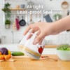 Glass Meal Prep Containers Overnight Oats Containers with Pop Lids,Airtight