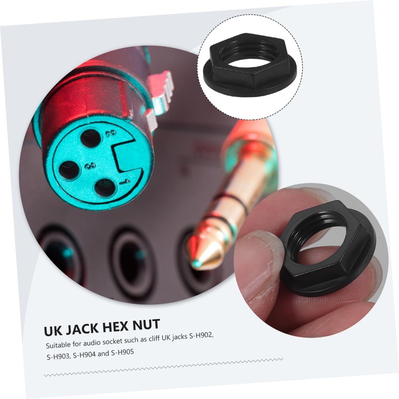 Tofficu UK Jack Nut for Cliff S Black Durable Hard