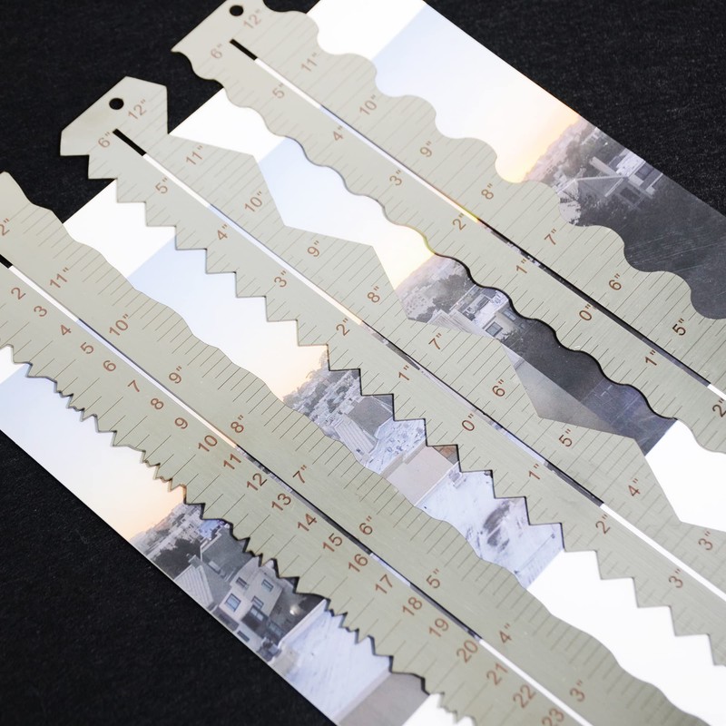 UPTTHOW Stainless Steel Metal Paper Tearing Ruler for Cutting Paper