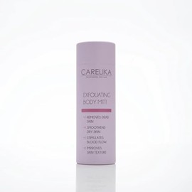 CARELIKA Professional Exfoliating Body Mitt – Gentle Purple Scrubber for Dead Skin Removal and Smooth Skin