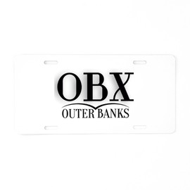 CafePress Outer Banks Aluminum License Plate, Front License Plate, Vanity Tag