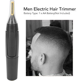 ZJchao Cortadora de Pelo para Orejas y Nariz, Cortadora Eléctrica para Hombres, Cabezal de Corte Lavable Desmontable, Cuchillas Dobles, Máquina de Depilación de bajo Ruido