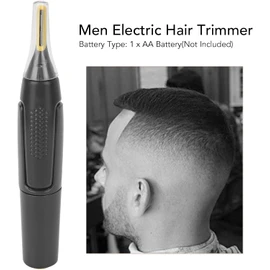 ZJchao Cortadora de Pelo para Orejas y Nariz, Cortadora Eléctrica para Hombres, Cabezal de Corte Lavable Desmontable, Cuchillas Dobles, Máquina de Depilación de bajo Ruido
