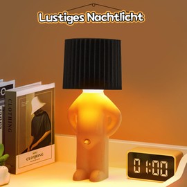 Umikk Creative Lamp A Little Shy Man, Funny LED Table Lamp, Shy Man Lamp, Creative Table Lamp with Shade, Romantic LED Bedside Lamp, Bedroom Lamp