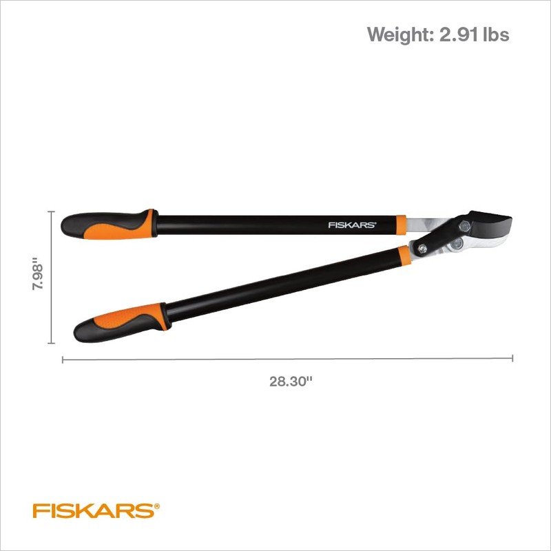 Fiskars 28-Inch Power-Lever Garden Bypass Lopper and Tree Trimmer, Sharp