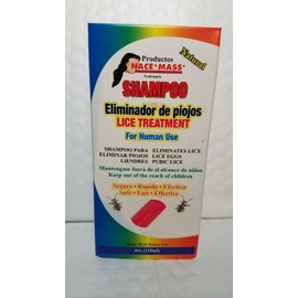 NACE+MASS SHAMPOO LICE TREATMENT NACE MASS 4 OZ ELIMINADOR DE PIOJOS BRUSH INCLUDED