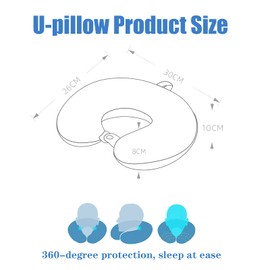 DUANY STORE Neck Pillow Cover, Travel Neck Pillow Cover, Travel Neck Pillow Case Cover, Travel U Neck Pillow Cover, Soft and Smooth, Neck Pillow Replacement Cover (Only Pillow Covers, no Filler)