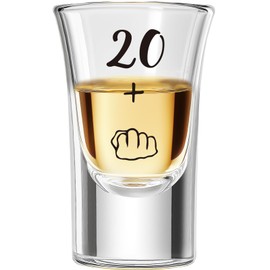 21st Birthday Gifts – Funny 21st Birthday Shot Glass for Her & Him, Unique Gift for Women and Men, Cheers to 21 Years, Fun and Memorable Gift, Party Supplies, Decorations, and Keepsakes