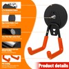 Xiuouix 4 Pack Heavy Duty Magnetic Garage Hooks,No Drill Installation