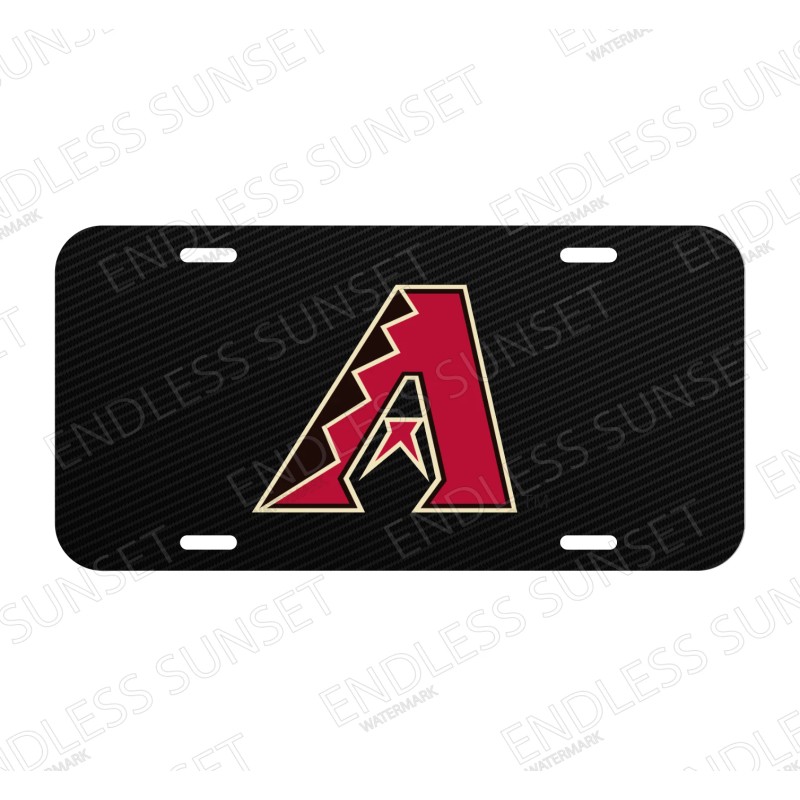 Amel Baseball Arizona Diamondbacks License Plate Front Auto Tag