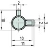 2 x BASI Keyhole Locks SS12 for Deadlock Room Doors