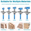 Yuentoen 5 Piece Forstner Drill Bit Set, Adjustable Positioning Drill,