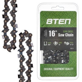 8TEN Chainsaw Guide Bar and Chain For Stihl MS 170 HT 70 100 3005 000 4813 3613 005 0055 S55 16 Inch .050 3/8LP 55DL