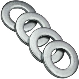 Form A M10-10mm Washers Zinc Steel (Pack of: 2) Metal Washer DIN 125 Durable Connection Enhancement for Nuts and Bolts