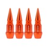 Senzeal 4X Long Impale Spike Style Polished Aluminum Valve Stem